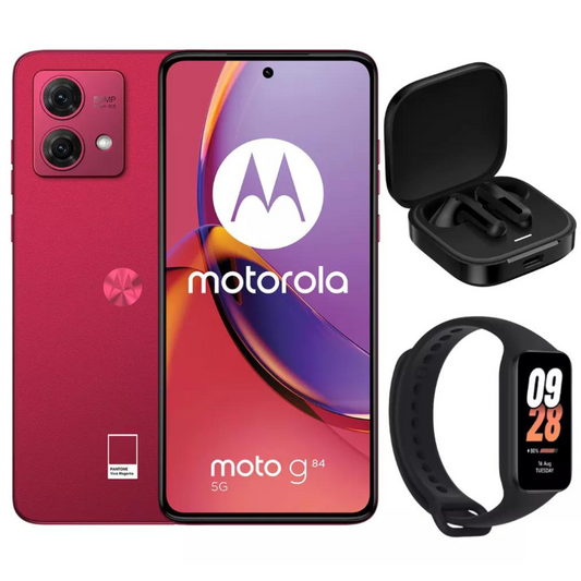 Celular Moto G84 12gb Ram Con Xiaomi Redmi Buds 6 Active Y Smartband 8 active