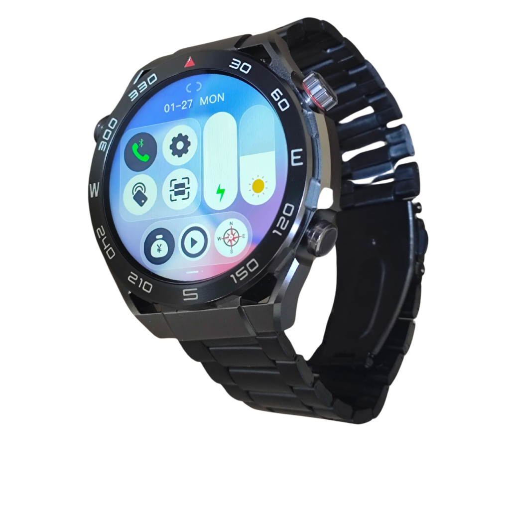 Smartwatch P9 Ultimate: Monitor de Salud (Frecuencia Cardíaca, Oxígeno en Sangre, Temperatura Corporal), Llamadas Bluetooth, Deportes, Brújula y Más