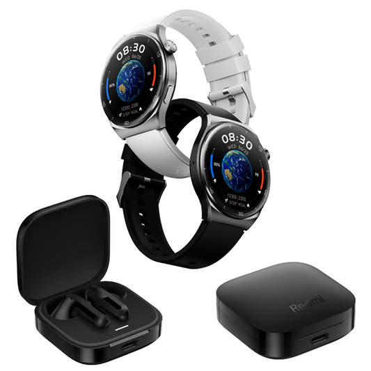 QCY smartwatch Gt2 + Xiaomi redmi buds 6 active audífonos bluetooth. Combo