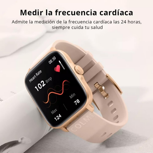 Smartwatch Colmi P28plus. Notifica llamadas. DORADO