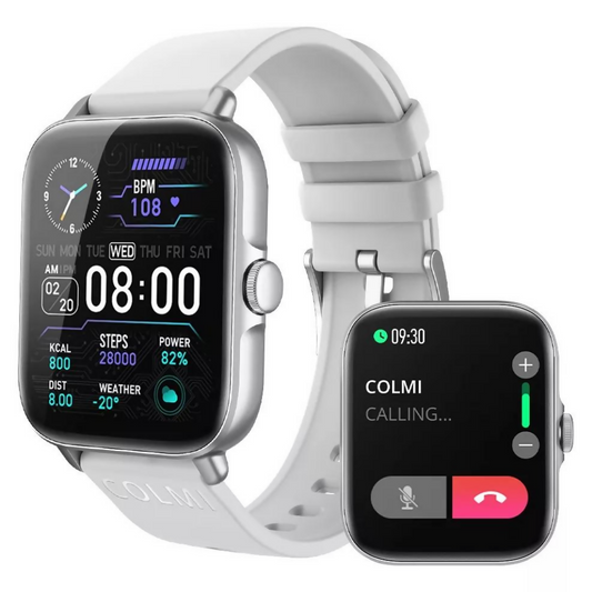 Smartwatch Colmi P28plus. Notifica llamadas. PLATA