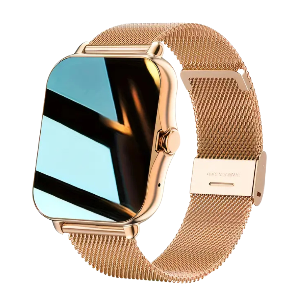 Smartwatch Reloj Inteligente Mujer Y13 DORADO metal.Llamadas Bluetooth, Rastreador de Actividad,Deportes, Notificaciones