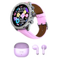 Combo Elegancia y Conectividad: Smartwatch Bossney WS GS83 Rosa + Audífonos G-Tide L21 Bluetooth 5.3