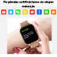 Smartwatch Reloj Inteligente Mujer Y13 DORADO metal.Llamadas Bluetooth, Rastreador de Actividad,Deportes, Notificaciones