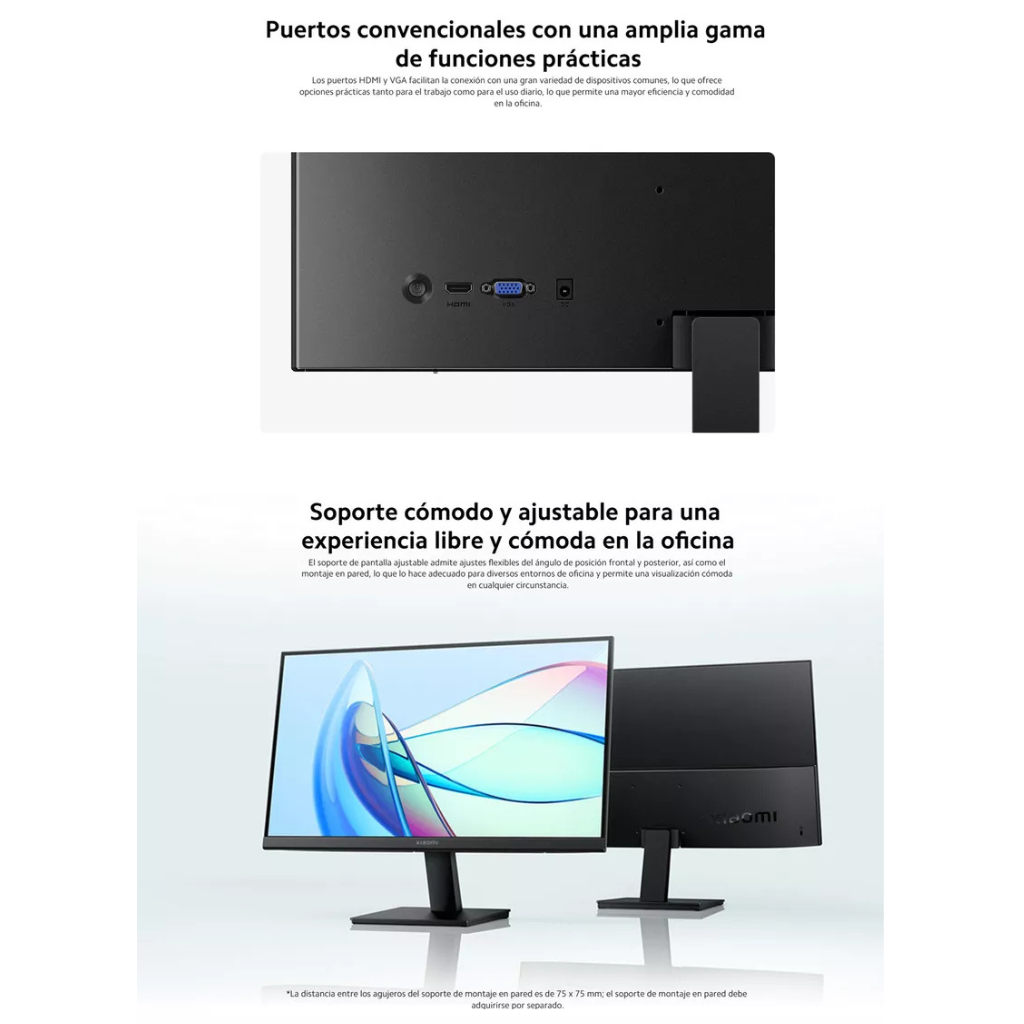 Monitor Xiaomi A22i, Full HD 21.45″, Luz azul reducida